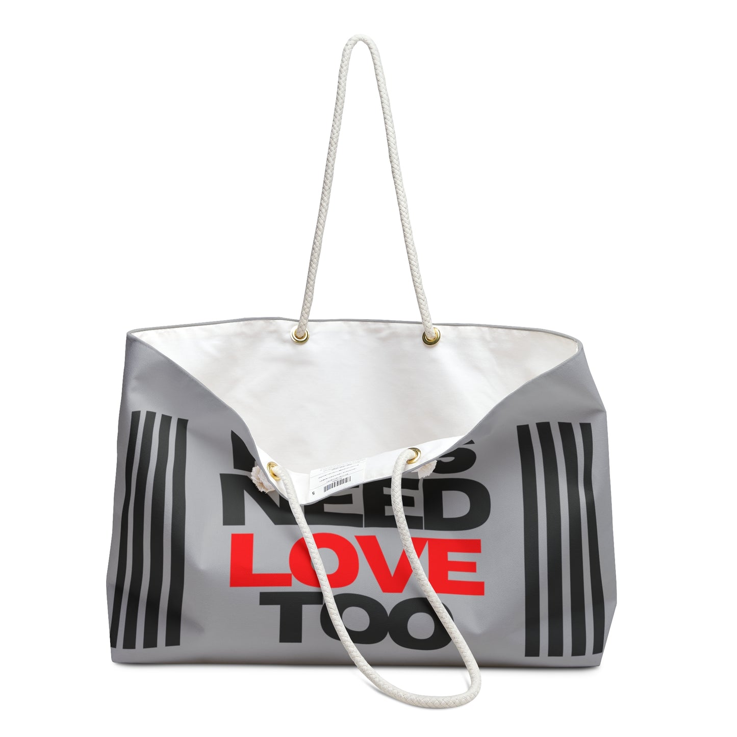 Refs Need Love Too Weekender Bag | Positive messages for sports officials | Great gift for refs | Referee Beach Bag | Large Tote Bag