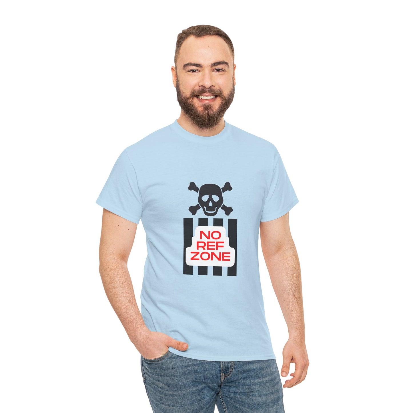 No Ref Zone Heavy Cotton Tee | For the fan that doesn't like referees |