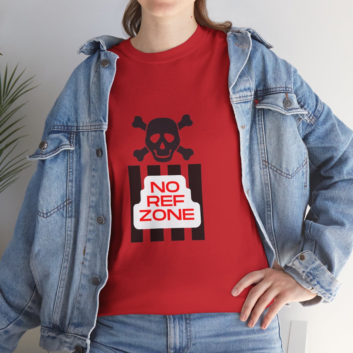 No Ref Zone Heavy Cotton Tee | For the fan that doesn't like referees |