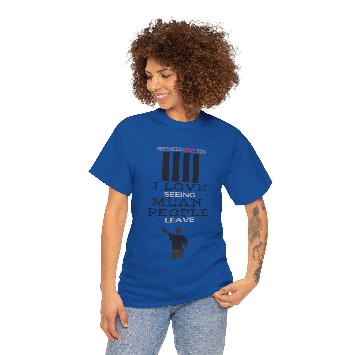 Love seeing mean people leave | For your favorite referee | Heavy Cotton Tee | Screen printed | Five color options