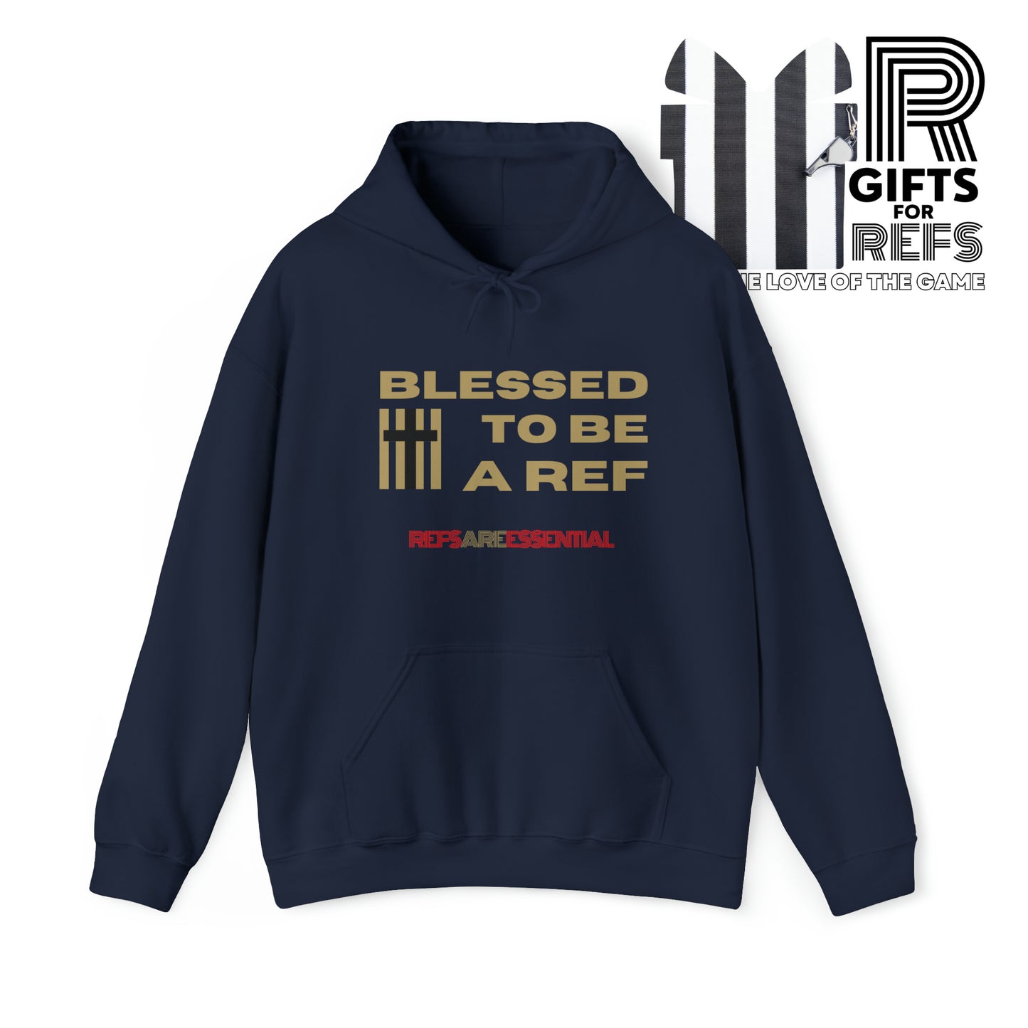 Blessed To Be A Ref Unisex Heavy Blend™ Hooded Sweatshirt | Ref Hoodie | For Referees | For Sports Officials