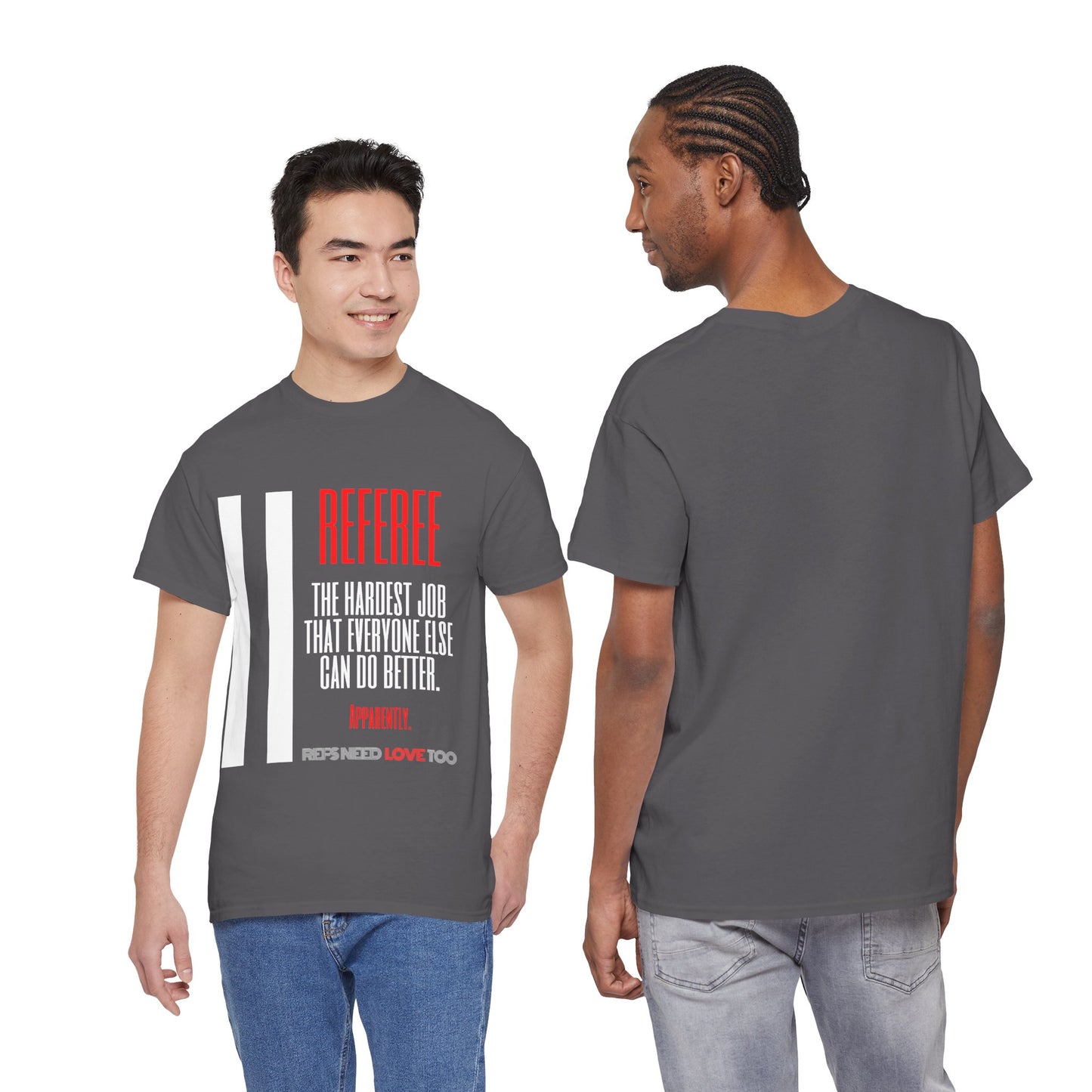 The Hardest Job Cotton Tee | Great Gift for Refs | Referee Gifts | For Sports Officials | For Umpires | Screen printed | Shirt for referees | Referee appreciation